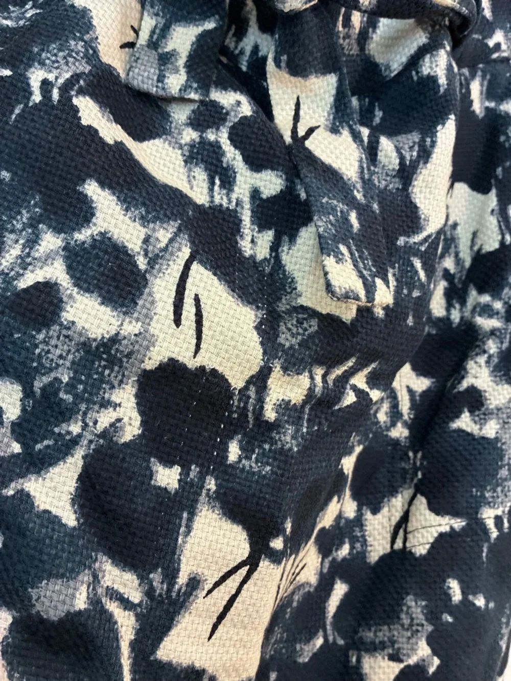 Banana Republic Navy and White Strapless Floral Sheath Dress - Picture 6 of 9